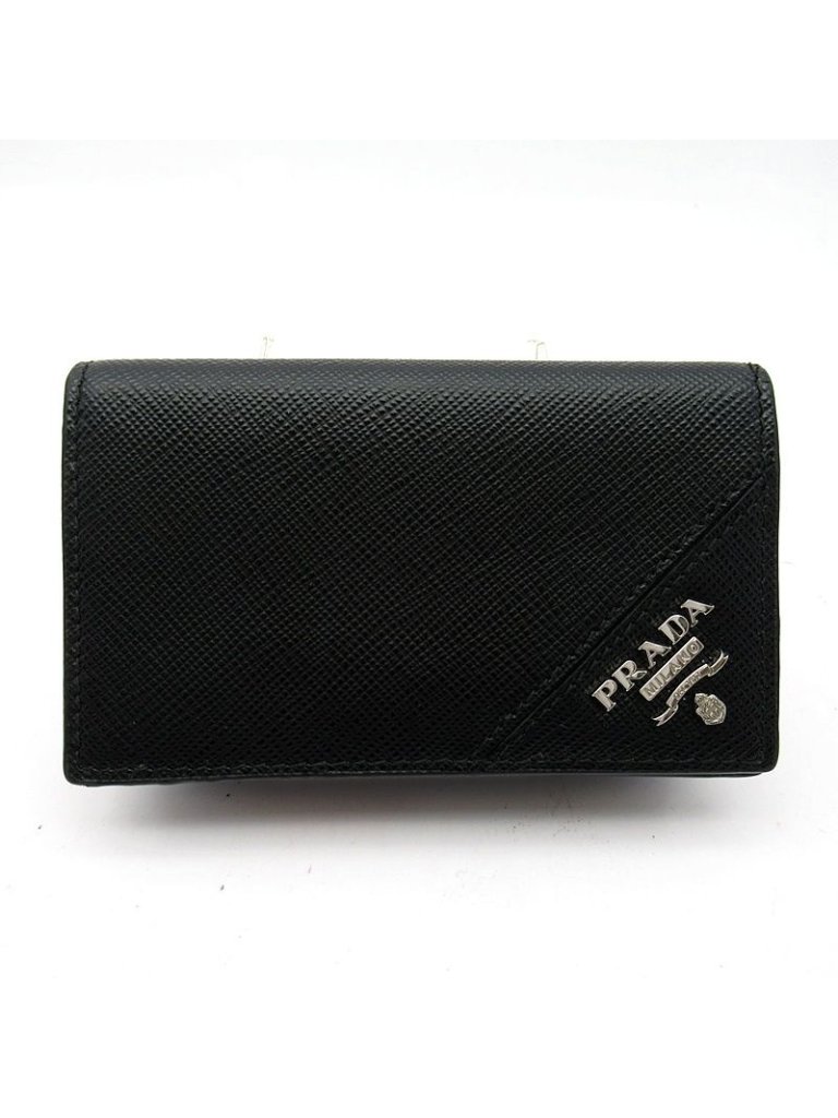 Prada Saffiano Card Case Black